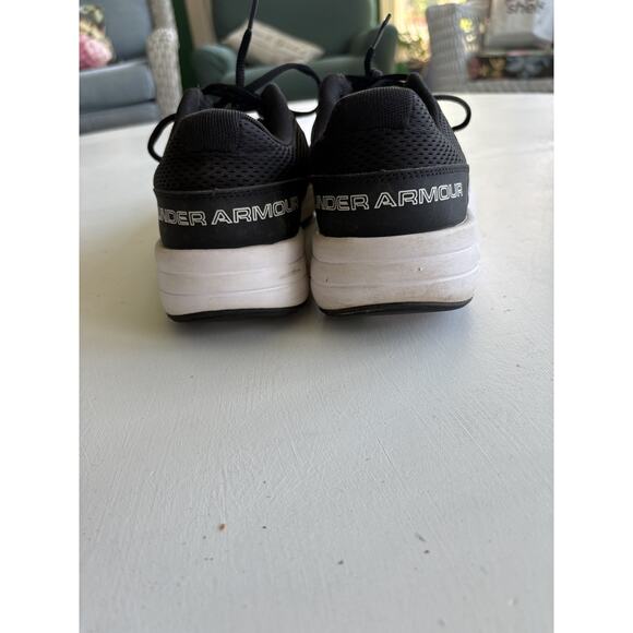 Men's Under Armour UA Dash 2 Black White Mesh Athletic Shoes 1285980-001 Size 10 - Picture 6 of 7